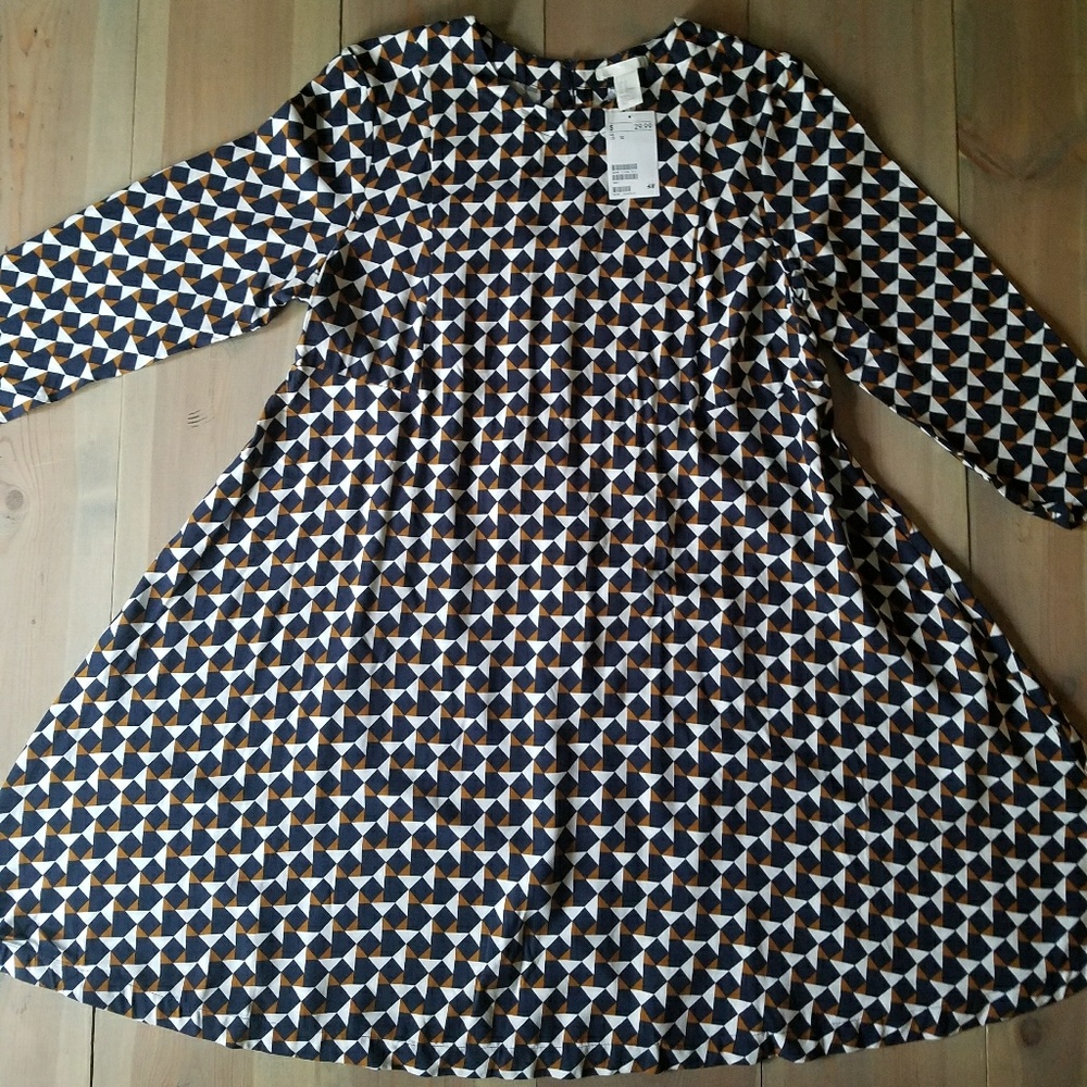 H&M Geometric Babydoll Dress